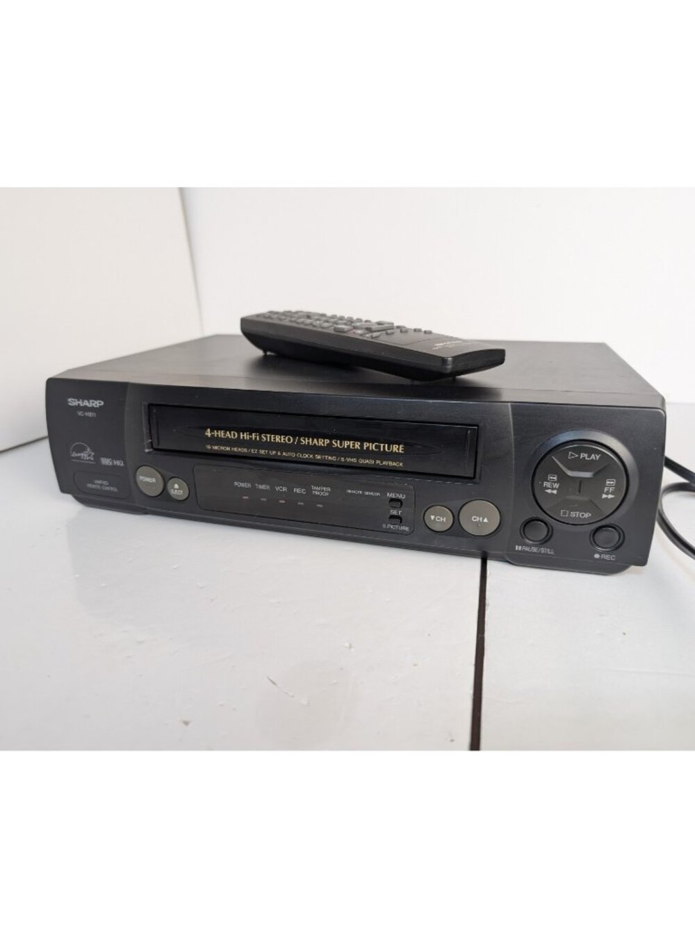 Sharp VC-H811 S-VHS & VHS VCR Video Cassette Recorder 4-Head  w/ Remote